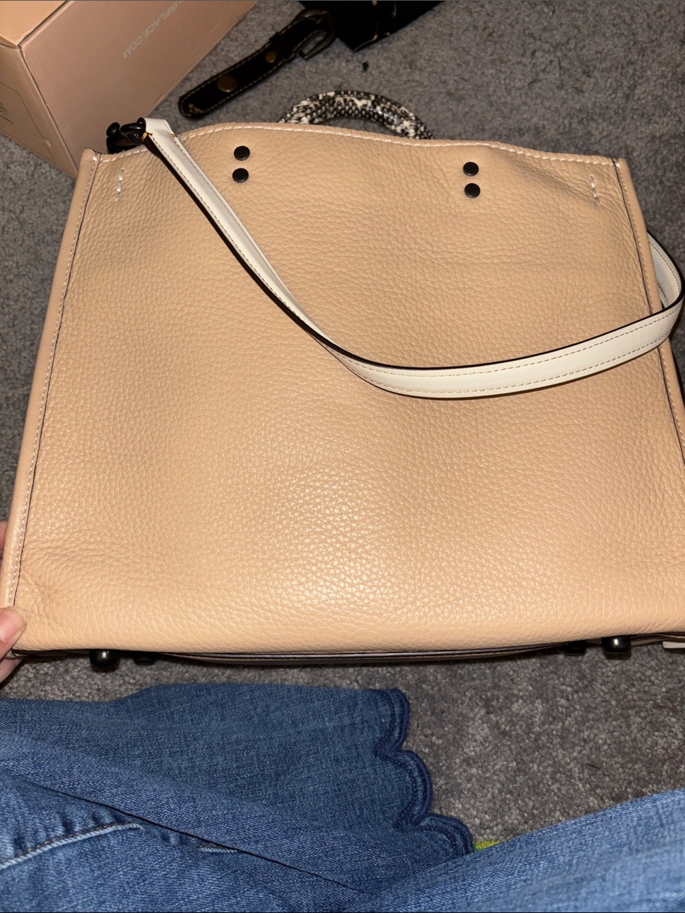 Coach Rogue with snakeskin l! - Picture 4 of 8